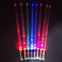 Baguettes en acrylique pour batterie Baguettes lumineuses à led