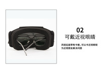Casque de moto Harley exclusif pour sports de plein air avec lunettes de protection et verres PC, écran facial vintage pour le cyclisme tout-terrain