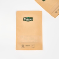 Sachet Doypack Personnalisé en Papier Kraft Qualité Alimentaire pour Noix et Fruits Secs, avec Fenêtre Mate, Scellable à Chaud et Fermeture Éclair