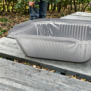 ภาชนะอลูมิเนียมฟอยล์แบบใช้แล้วทิ้งเป็นมิตรต่อสิ่งแวดล้อมและปลอดภัยเป็นทางเลือกที่ดีต่อสุขภาพ - Product Image 6