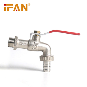 Ifan Chất Lượng Cao 1/2 3/4 1 Inch Thác Nước Lạnh Và Nước Nóng Mixer Phòng Tắm Bồn Rửa Mixer Brass Đen Lưu Vực Tap - Product Image 2