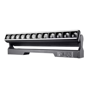ไฟส่องเวที Jiechuang 12-LED 40W แบบปรับโฟกัสได้ พร้อมเอฟเฟกต์แสงสแกน RGB Pixel Beam สำหรับการถ่ายทอดสด บาร์ และเวที - Product Image 1