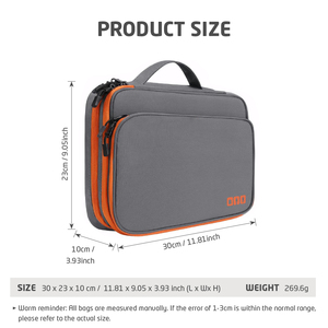 Étui de voyage <span class=keywords><strong>portable</strong></span> pour accessoires électroniques, organiseur de câbles, housse de protection, sac de transport pour gadgets, organiseur de chargeurs USB et clés USB - Product Image 5