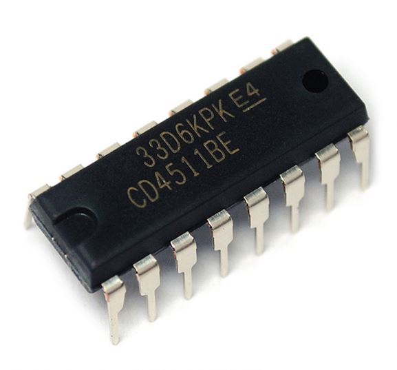 CD4511BE Latch Decoder Driver IC Chip
