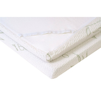 Matelas de lit pour bébé respirant en mousse portable imperméable à fermeture éclair lavable