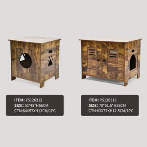 Petit <span class=keywords><strong>chat</strong></span> <span class=keywords><strong>litière</strong></span> boîtier <span class=keywords><strong>cacher</strong></span> <span class=keywords><strong>litière</strong></span> personnalisé personnalisé planche de bois intérieur <span class=keywords><strong>chat</strong></span> maison <span class=keywords><strong>chat</strong></span> meubles en bois Table d'appoint - Product Image 5