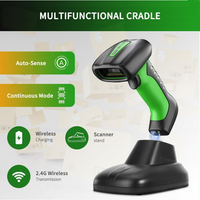 Lecteur de codes-barres 2D QR industriel Bluetooth I8 avec station de charge, lecteur de codes-barres sans fil 2D/1D amélioré