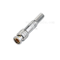 Connecteurs BNC mâles à vis en plastique pour câble coaxial RG59, 50-0-3 GHz, pour système de caméra CCTV