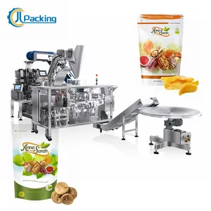 Automatic weighing doypack zipper premade bag dry fruit Packaging Machine standup pouch nuts 5kg packing machine