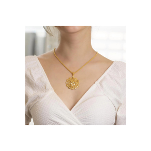   สร้อยคอเหรียญโดริกาทองคำ 22 กะรัต จี้และเครื่องประดับชั้นดี - Product Image 1