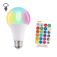Changement de couleur A65 RGB Dimmable Led Ampoule Éclairage Intérieur Lampe E27 Maison Led Smart Blubs