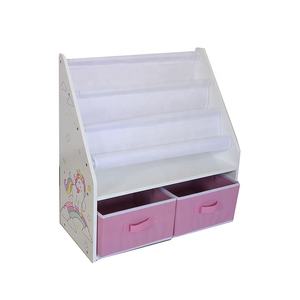 Cubo ajustable para niños Sling Book Rack Muebles Diseño de madera Características Estantería para niños - Product Image 2