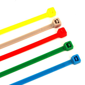 Haitai 4 pulgadas autoblocante Flexible Nylon Metal <span class=keywords><strong>Pvc</strong></span> Correa Cable Tier Tamaños Aluminio Envolturas Tire Ties - Product Image 3
