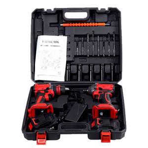 ชุดสว่านไฟฟ้า 21V กำลังสูง พร้อมประแจไขควงอเนกประสงค์ แรงบิด 200 นิวตันเมตร หัวจับแบบไม่ใช้กุญแจ ใช้พลังงานจากแบตเตอรี่ ชุดเครื่องมือ DIY - Product Image 1