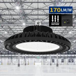 높은 베이 Led 빛 공장 가격 170lm/w Led 워크샵 Ip65 전원 조정 가능한 Ufo 높은 베이 빛 120W 160W 180W 높은 베이 램프