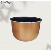 Casserole intérieure universelle en aluminium antiadhésif de 2 L, alimentation électrique, design droit, pour pièces de cuiseur à riz