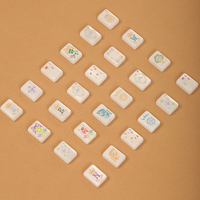 Ensemble de tuiles de mahjong américain de qualité supérieure, 160 pièces, tuiles de mahjong en acrylique perlé, élégantes et décoratives, pour le jeu de table à la maison, cadeau