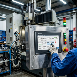 Interface homme-machine (IHM) économique PLC Delta DOP-110CG, écran tactile 10 pouces, IHM DOP-107BV DOP-107CV DOP-110CS DOP-103BQ - Product Image 1