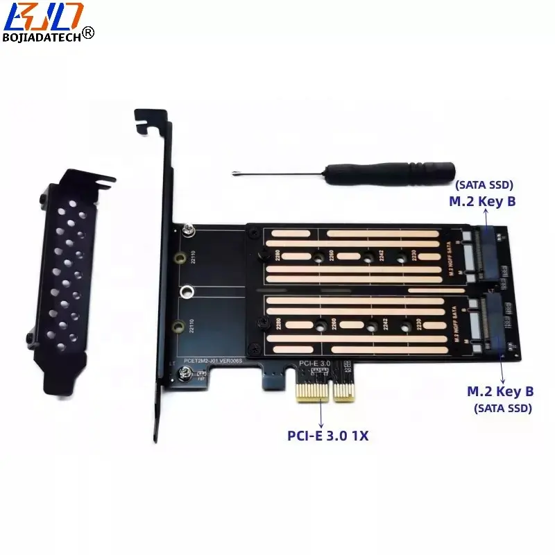 Dual B-Schlüssels teck platz M.2 NGFF SSD PCI Express X1 PCI-E 3.0 Erweiterungs adapter Karten unterstützung 2230 2242 2260 2280 22110 M2 SATA SSD