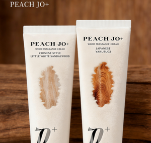 Baume parfumé boisé PEACH JO+ - Parfum bois de santal blanc apaisant - Baume corporel préféré des femmes Yakusugi - Product Image 6