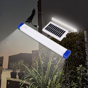 30W 60W 100W T5 T8ソーラーパネル充電LEDチューブ多機能充電式緊急灯USB充電ソーラーライト - Product Image 4