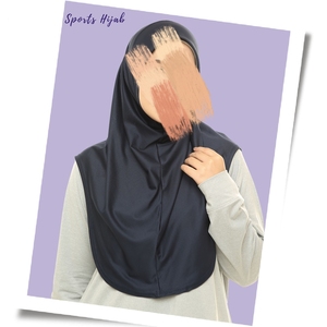 Khăn trùm đầu thể thao Hồi giáo giản dị Willson, thiết kế tùy chỉnh LOGO, chất liệu nylon polyester pha spandex, nhẹ, che kín đầu, mũ trùm đầu khi vận động, kiểu kín đáo. - Product Image 4