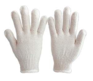 Guantes de trabajo de seguridad para jardín de algodón blanco protector de mano resistente al desgaste precio barato ampliamente utilizado - Product Image 1