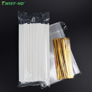 Lot <span class=keywords><strong>de</strong></span> 100 Bâtonnets en Papier Blancs <span class=keywords><strong>de</strong></span> 75 mm pour Sucettes, Cake Pops, Décorations <span class=keywords><strong>de</strong></span> Cupcakes, Desserts, Bonbons Fondus, Chocolats et Biscuits - Product Image 6