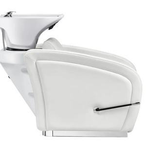 Chaise de lavage de cheveux en cuir synthétique pour salon de coiffure, design moderne - Product Image 6