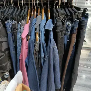 Gebruikt Mannen Jeans Denim Stretch Jassen Broek Tweedehands Kleding