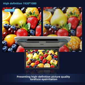 Écran de plafond <span class=keywords><strong>pour</strong></span> voiture Android WiFi, écran de divertissement <span class=keywords><strong>pour</strong></span> <span class=keywords><strong>camping</strong></span>-<span class=keywords><strong>car</strong></span>, écran de voiture, écran LCD <span class=keywords><strong>pour</strong></span> toit rabattable manuel de 21,5 pouces, ODM d'usine - Product Image 3