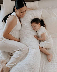 Almohada de <span class=keywords><strong>Embarazo</strong></span> de Espuma Viscoelástica Desmenuzada, Modelo 2022, Almohada Larga para <span class=keywords><strong>Embarazo</strong></span>, para Aliviar la Cintura y el Vientre - Product Image 3