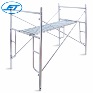 Échafaudage en acier galvanisé durable, type cadre de coffrage Plettac, échafaudage d'occasion à vendre aux EAU, échafaudage en acier à cadre en H - Product Image 1