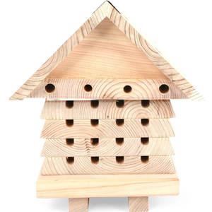 Mass Custom Mason Bee House Faune Insecte Insecte Hôtel Solitaire <span class=keywords><strong>Abeille</strong></span> Ruche Boîte Pollinisateur Hôtel pour Construire <span class=keywords><strong>Abeille</strong></span>, Papillon - Product Image 2