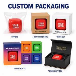 Balle anti-stress carrée en PU avec logo personnalisé, forme cube, jouet en mousse souple à presser pour soulager le stress et l'anxiété, cadeau promotionnel d'entreprise - Product Image 4