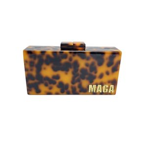 Personalizado tartaruga Shell bolsa Cheetah saco acrílico caixa embreagem - Product Image 2