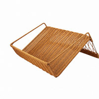 Rieten stijl geweven ecologische multifunctionele broodmand met standaard van PP-wicker
