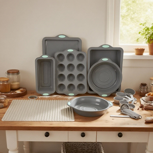 <span class=keywords><strong>Silicone</strong></span> khuôn bánh 8 trong 1 <span class=keywords><strong>Silicone</strong></span> Baking Set cấp thực phẩm <span class=keywords><strong>Silicone</strong></span> Donut Khuôn không dính nhiệt chống Muffin - Product Image 2