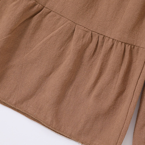 Nuovi <span class=keywords><strong>Pantaloni</strong></span> Lunghi Casual Estivi Primaverili in Lana con Stampa a Balze per Ragazze con Top Senza Maniche a Tinta Unita e Plissettato - Product Image 5