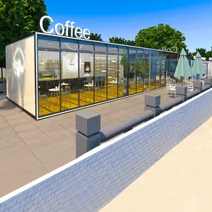 Kaffee raum landschaft lich reizvoller Ort Pergola Wasserdichtes Aluminium dach Pavillon Glas Gartenhaus Wintergarten für Convenience Stores