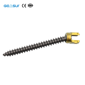 <span class=keywords><strong>Tornillo</strong></span> Pedicular Monoaxial Geasure (Doble Rosca) Instrumento Quirúrgico Posterior de Aleación de Titanio para Columna Vertebral Sistema de Fijación 5.5 Clase III - Product Image 4
