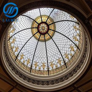 Nouveau design de dôme de toit en verre pour bâtiment, dôme de cathédrale à motifs colorés, vitrail, <span class=keywords><strong>prix</strong></span> - Product Image 2