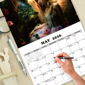 Vente en gros de calendrier mural de conte de fées magique de taille A3 calendrier mural Plan pour les vacances de plusieurs pays calendrier promotionnel - Product Image 4