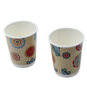 Hyde personnalisé imprimé 8oz double paroi café gobelets en papier gobelets jetables pour le vin et les boissons gazeuses - Product Image 3