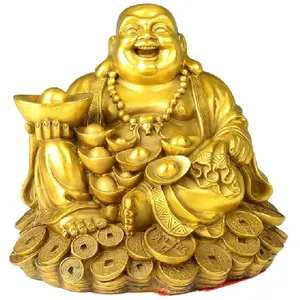 deus anjo estatueta Suppliers-Estojo de buda para decoração do feng shui, estatueta de carregar dinheiro feliz, buda para deus, sorte