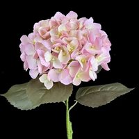 Buket Bunga Hydrangea Sutra Berkualitas Tinggi, Bunga Hydrangea Palsu dengan Batang untuk Dekorasi Pusat Meja Pernikahan (Grosir)