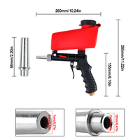 Machine de sablage portative à main avec pistolet de sablage pneumatique personnalisable