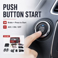 Universal Cae Alarm PKE Bouton poussoir Start Stop Engine Keyless Entry System Remote Automotive Lock Unlock Device