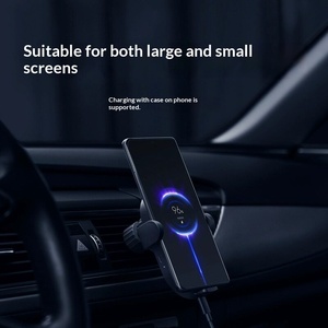 Support de téléphone de <span class=keywords><strong>voiture</strong></span> à charge rapide sans fil 30W, <span class=keywords><strong>chargeur</strong></span> à <span class=keywords><strong>induction</strong></span> rétractable haute vitesse - Product Image 4