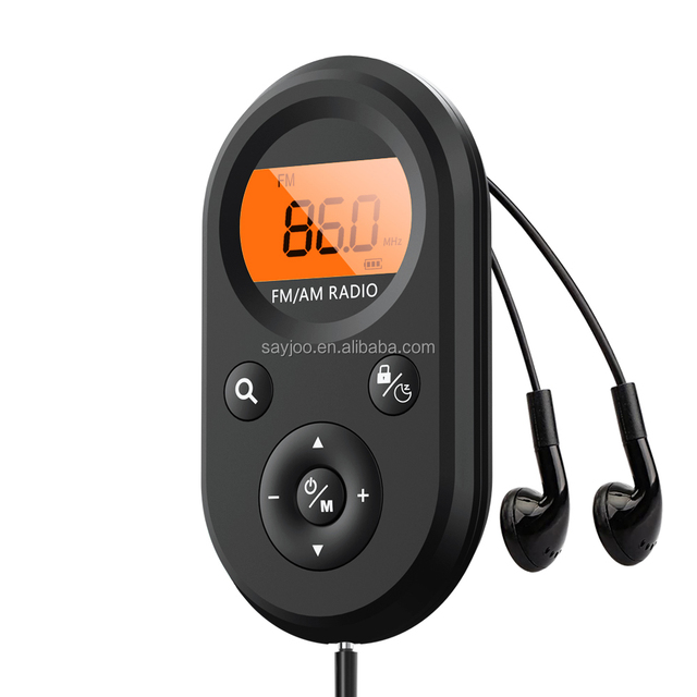 Am Fm Transmitter Radio  Led Display Portable Headset Radios Portable Digital Walkman Radio